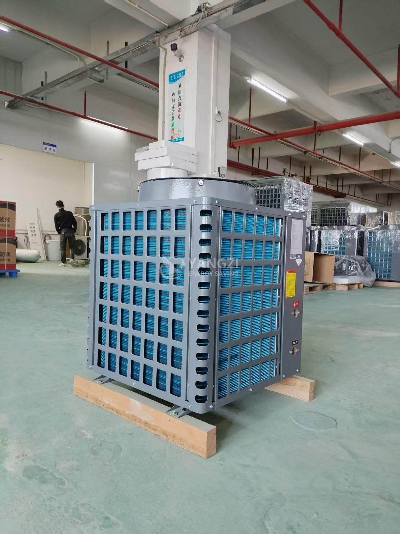 Factory Production 80 Degree High Temperature Electric Stainless Steel Air Heat Pump Cooling Heating Tankless Design for