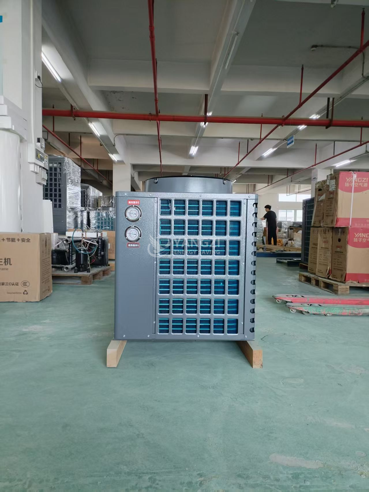 Factory Production 80 Degree High Temperature Electric Stainless Steel Air Heat Pump Cooling Heating Tankless Design for