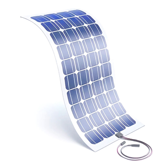 500-600W Lightweight (7.7kg) Flexible N-Type Solar Panel Bendable Monocrystalline Silicon for Outdoor Use HJT PERC Technology